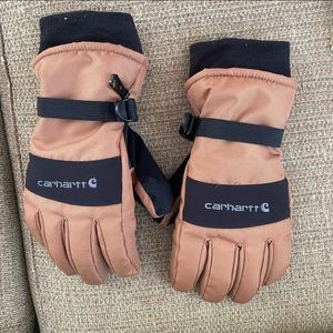 FINAL PRICE Unisex Carhartt Brown Black Heavy Duty Gloves Size Large